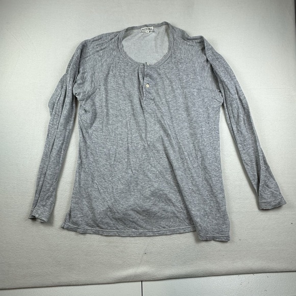 Alex Mill Other - Alex Mill Shirt Mens Medium Long Sleeve Double Knit Long Sleeve Henley READ